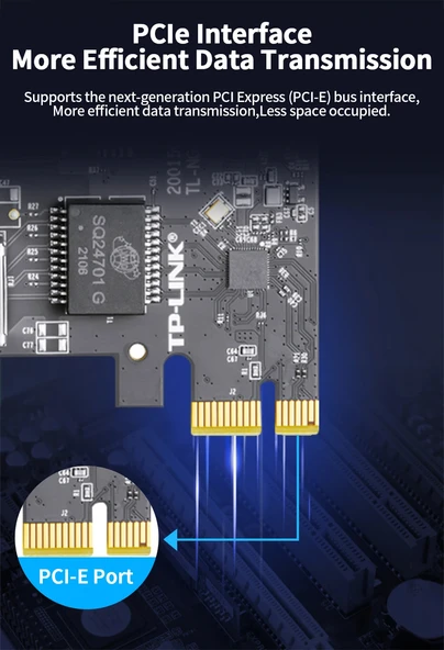 TL-NG421 PCIe 2.5G LAN Kartı | Wake on LAN (WOL) Destekli Ethernet Adaptörü - Resim 6
