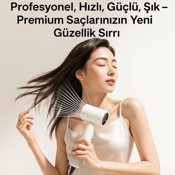 CF29 Dijital Ekranlı Saç Kurutma Makinesi  1450W, 3 Kademeli Hız & 4 Kademeli Sıcaklık Kontrolü - 4