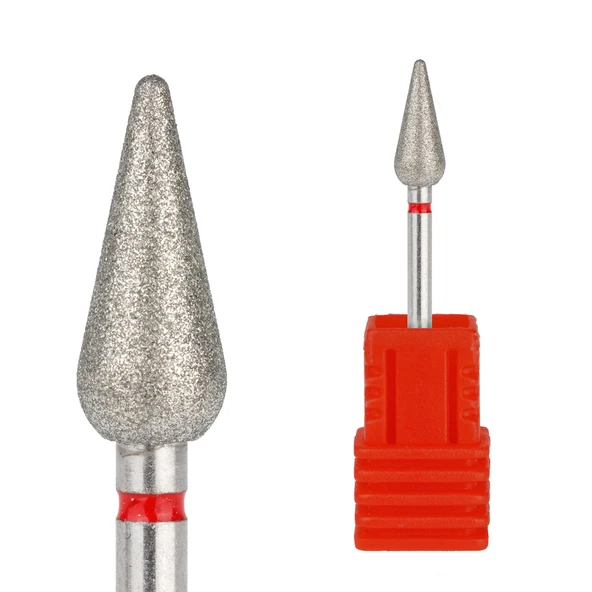 Wien Elmas Manikür Pedikür Törpü Ucu Kırmızı Konik Mızrak 050 ürün görseli