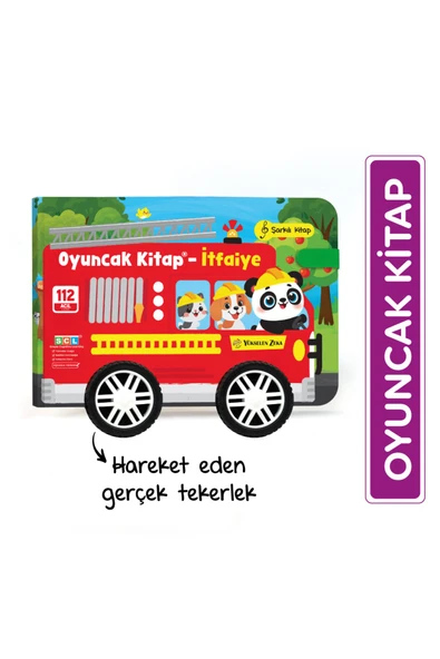Oyuncak Kitap - İtfaiye (Gerçek Tekerlekli) ürün görseli