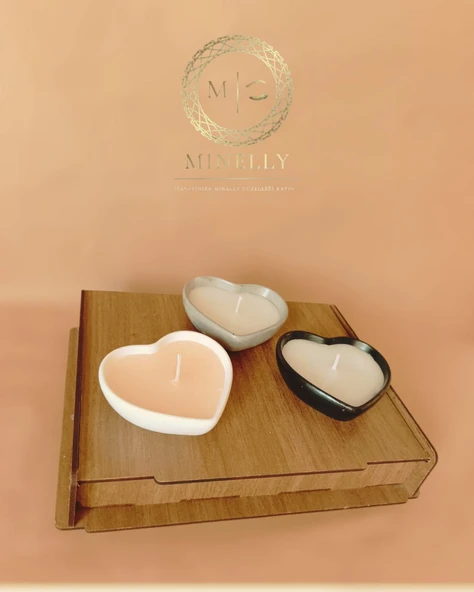 Minelly Luna Love Mumlu Üçlü Set - 3