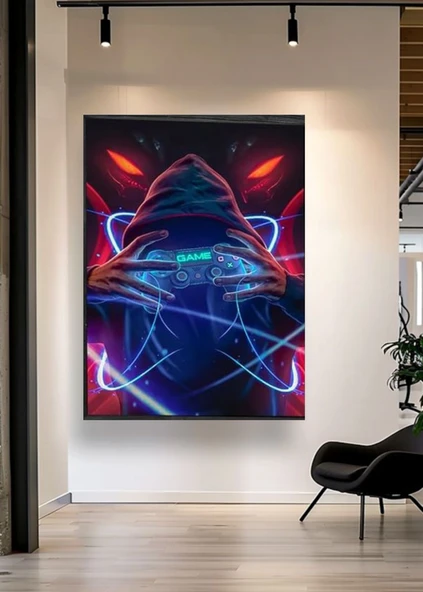 Gamer Oyuncu Odası Özel  Kanvas Tablo
