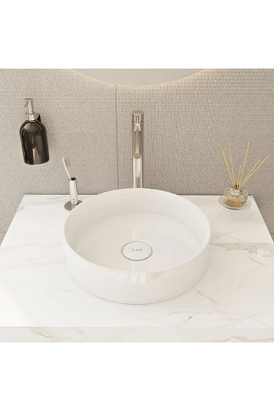 Vitra A42557 Origin Yüksek Lavabo Bataryası Krom - Resim 3