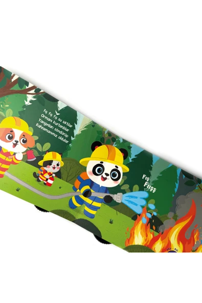 Oyuncak Kitap - İtfaiye (Gerçek Tekerlekli) - Resim 4