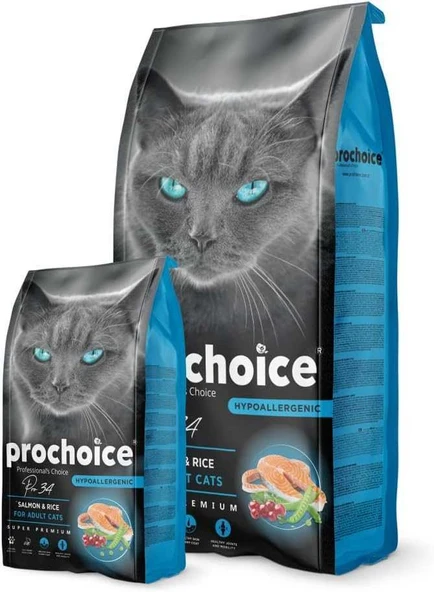 Prochoice Yetişkin Kediler İçin, Hipoalerjenik, Somon Balıklı Ve Pirinçli Kuru Mama 2 kg - 5