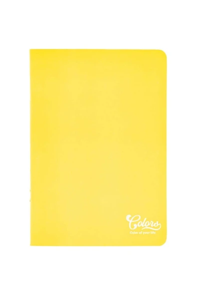 Colors A5 40 Yaprak KARELİ Karton Kapak Sarı ürün görseli 1