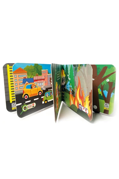 Oyuncak Kitap - İtfaiye (Gerçek Tekerlekli) - Resim 3