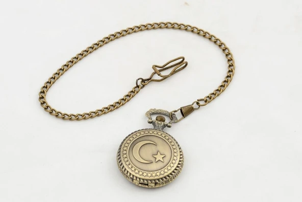 Türk Bayraklı Köstekli Saat ürün görseli 1