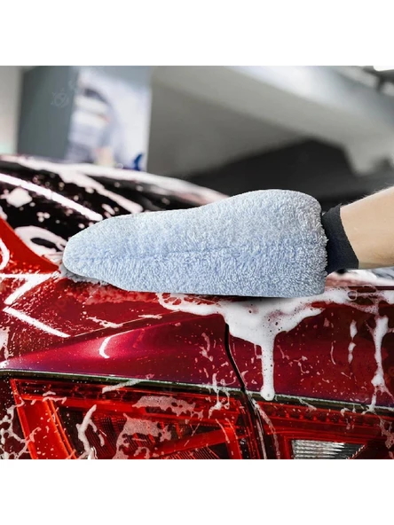 Oto Araç Yıkama Eldiveni Araba Oto Süper Kaliteli 100% Mikro Fiber Havlu Araç Yıkama Eldiveni - 2