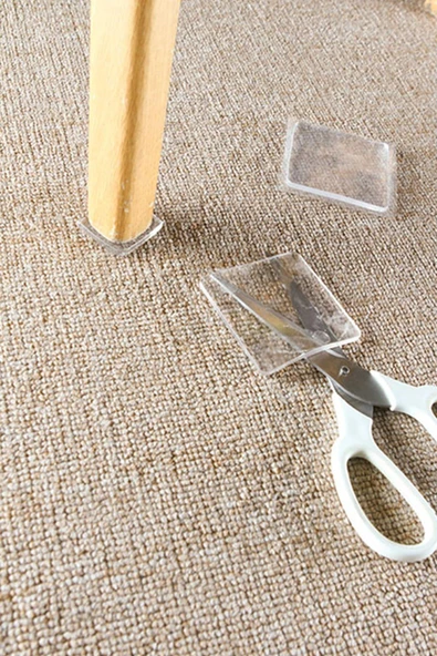 3B Trend Silikon Zemin Koruyucu Kaydırmaz Dayanıklı Ped Mobilya Çamaşır Makinesi Kaydırmaz 4 Adet - 4