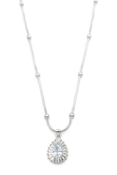 Taşlı Kolye - Gümüş ürün görseli 1