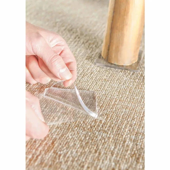 3B Trend Silikon Zemin Koruyucu Kaydırmaz Dayanıklı Ped Mobilya Çamaşır Makinesi Kaydırmaz 4 Adet - 3