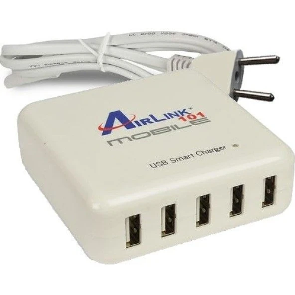AIRLINK AIR101 HIZLI 5 USB  ŞARJ ALETİ,40W-8A,BEYA