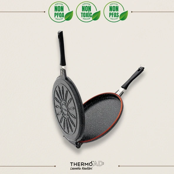 ThermoAD | Hamsi  Balık Tavası | 28 cm | Gri
