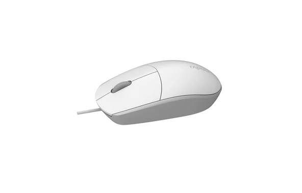 Rapoo 18102-Rp N100 1600Dpı Her Iki El Ile Kullanılabilen Usb Beyaz Mouse - 4