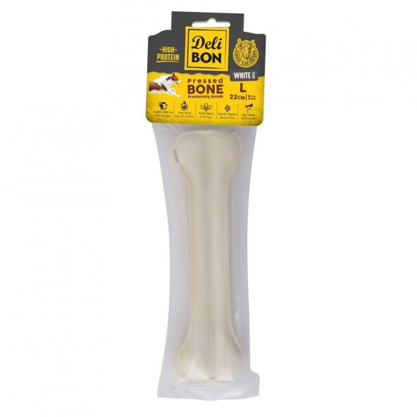 Delibon Pres Köpek Kemiği Beyaz 22 Cm 1 Adet ürün görseli 1