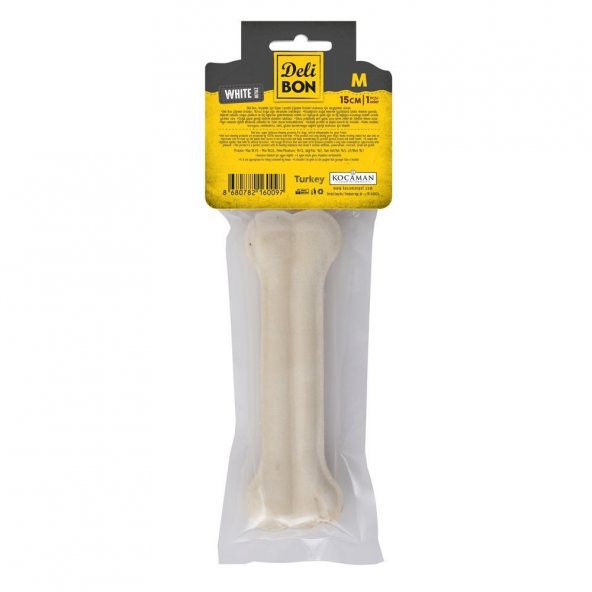 Delibon Pres Köpek Kemiği Beyaz 15 Cm 1 Adet - Resim 2