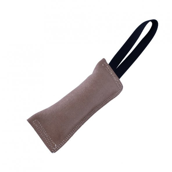 Doggie Eğitim Serisi Gerçek Süet Deriden El Yapımı Köpek Isırma Yastığı 2x8-20cm Bej - 2