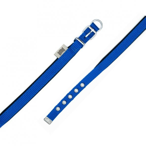 Doggie Comfort Yumuşak Dokuma Köpek Boyun Tasması S 1.5x20-25cm Royal Mavi - Resim 2