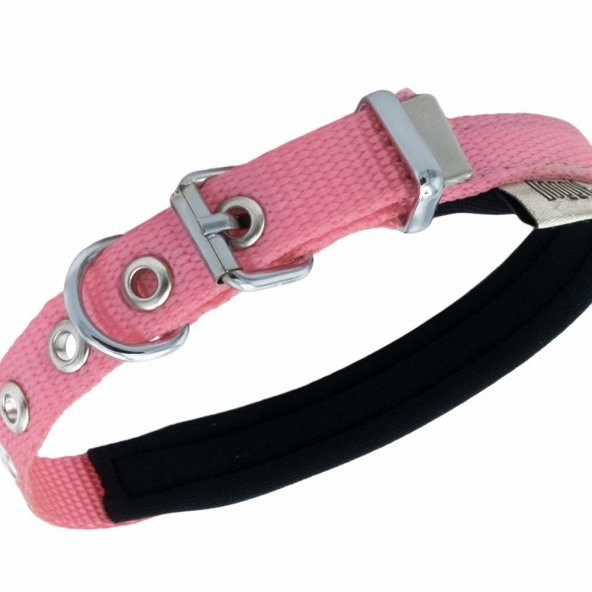 Doggie Comfort Yumuşak Dokuma Köpek Boyun Tasması S 1.5x20-25cm Pembe - 2
