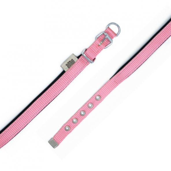 Doggie Comfort Yumuşak Dokuma Köpek Boyun Tasması S 1.5x20-25cm Pembe - 3
