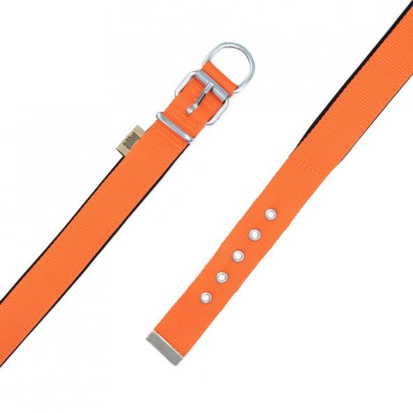 Doggie Comfort Yumuşak Dokuma Köpek Boyun Tasması M 3x42-50cm Turuncu - 4