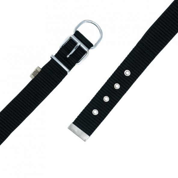 Doggie Comfort Yumuşak Dokuma Köpek Boyun Tasması L 4x57-65cm Siyah - Resim 4