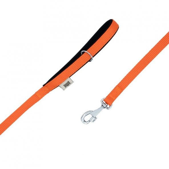 Doggie Dokuma Köpek Gezdirme Kayışı M 1.5x160cm Turuncu - 2