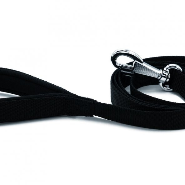Doggie Dokuma Köpek Gezdirme Kayışı M 2x140cm Siyah - Resim 3