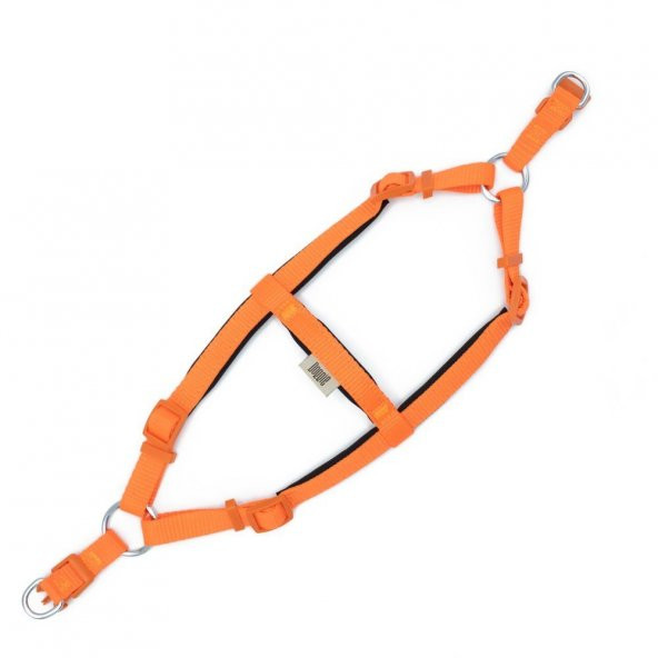 Doggie Comfort RoninYumuşak Dokuma Göğüs Tasması S 1.5x40-45cm Turuncu - Resim 2