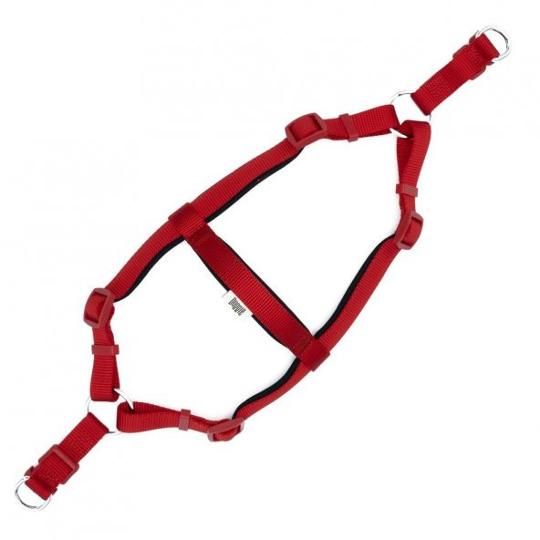 Doggie Comfort RoninYumuşak Dokuma Göğüs Tasması M 2x45-55cm Kırmızı - 2