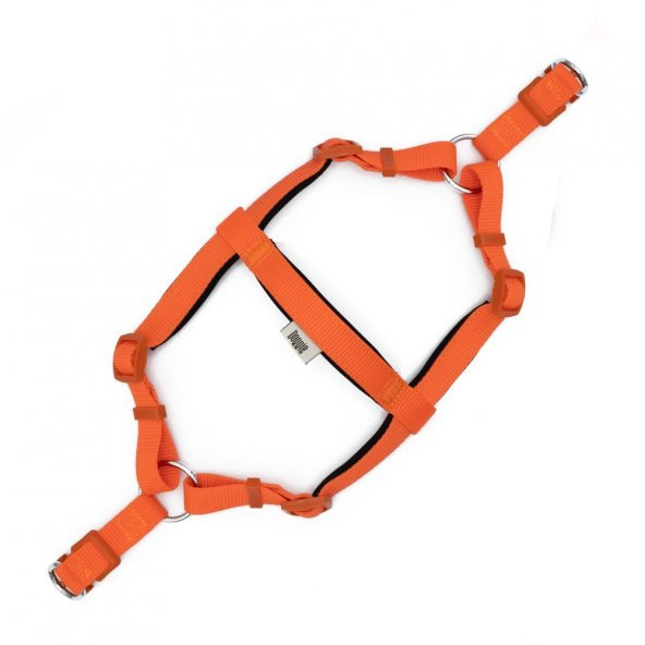 Doggie Comfort RoninYumuşak Dokuma Göğüs Tasması M 2x45-55cm Turuncu - Resim 2