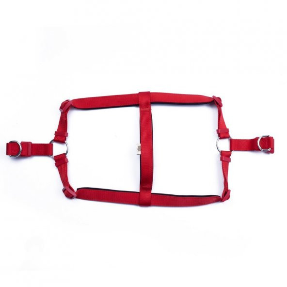Doggie Comfort RoninYumuşak Dokuma Göğüs Tasması XL 2.5x65-75cm Kırmızı - 2
