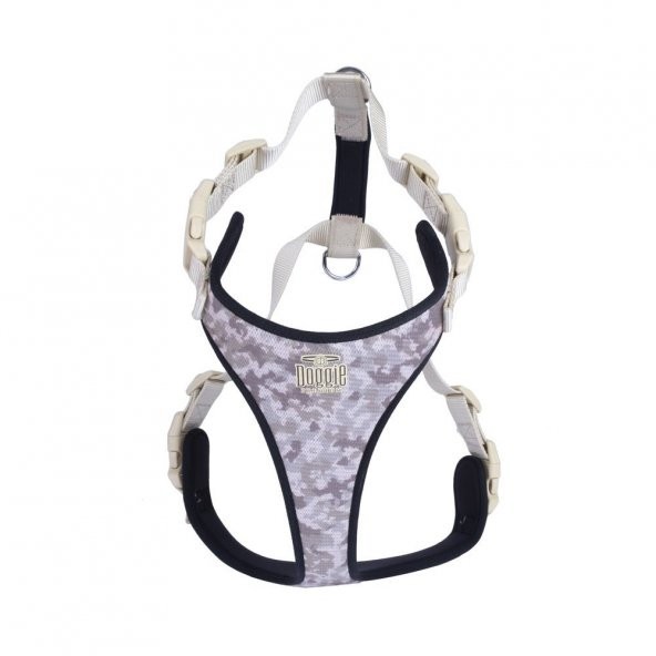 Doggie Havalı Dokuma Köpek Göğüs Tasması L 2x55-65cm Camo - 2