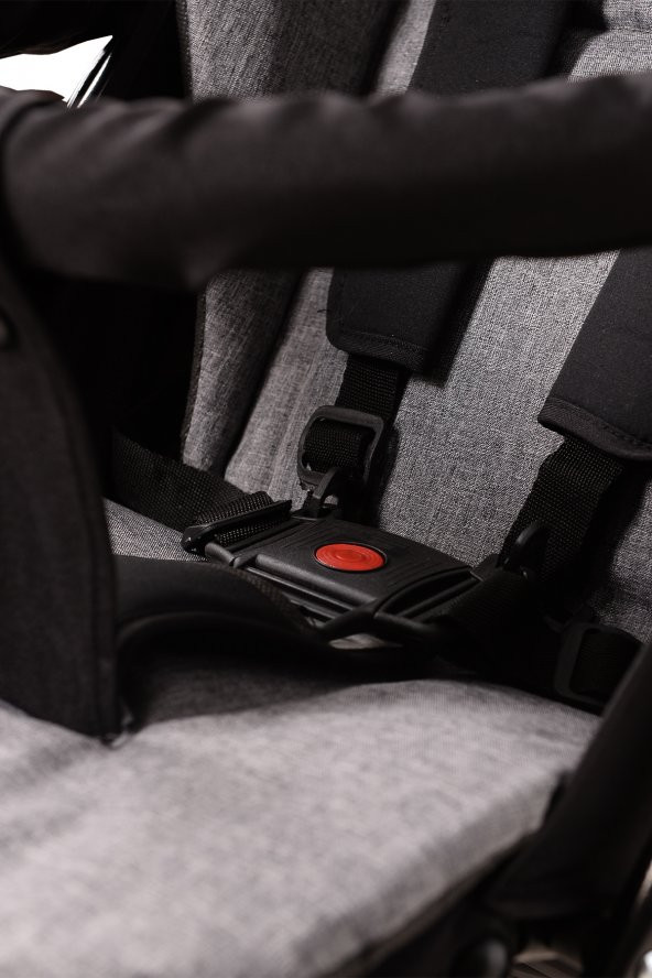 Diamond Baby Pearl Baston Bebek Arabası Gri - Resim 4