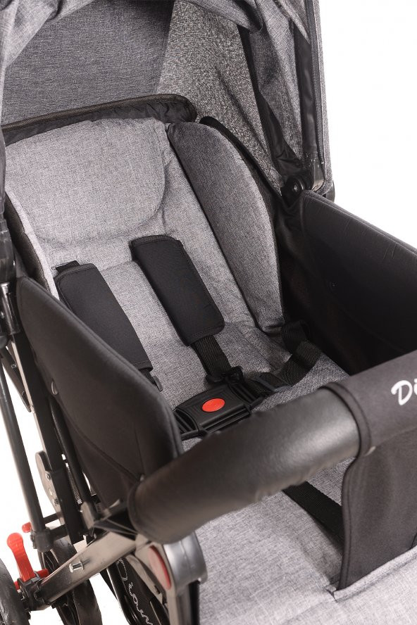 Diamond Baby Sapphire Çift Yönlü Bebek Arabası Gri - 3