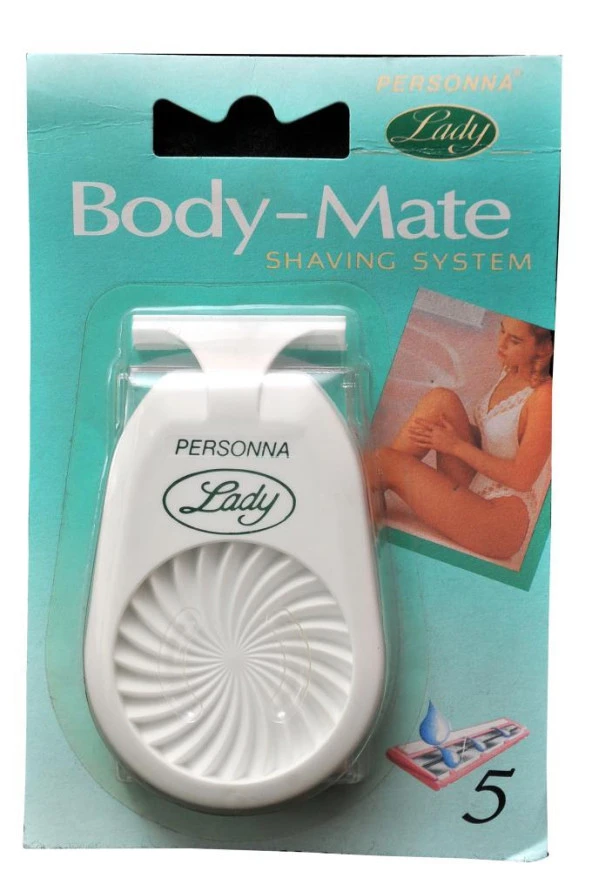 Personna Lady Body-Mate  Nostaljik Çift Bıçaklı Sistem Tıraş Bıçağı ve 5 Adet Yedek Başlık
