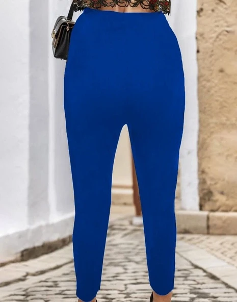 Kadın çima Detay Ithal Krep Pantolon - Resim 4