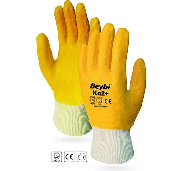 Beybi Nitirl PMK KN2+Plus Eldiven 9 Beden 12li Paket ürün görseli