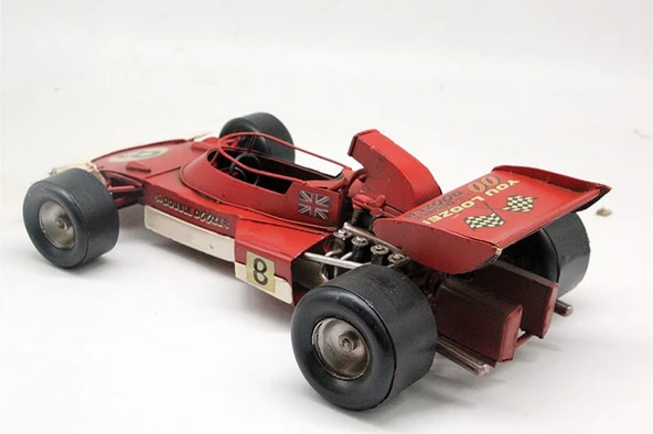 Dekoratif Metal Yarış Arabası - 3