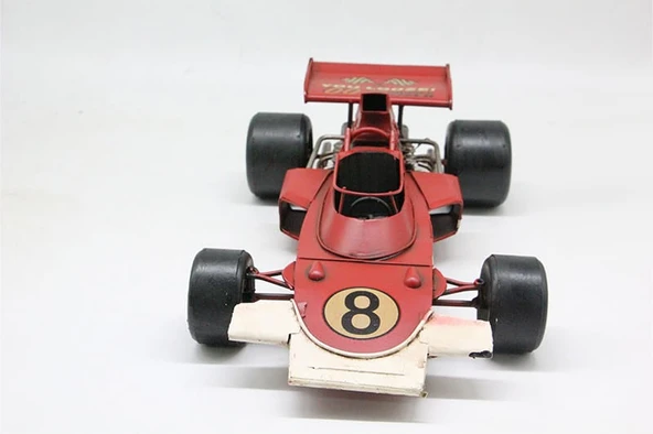 Dekoratif Metal Yarış Arabası - 4