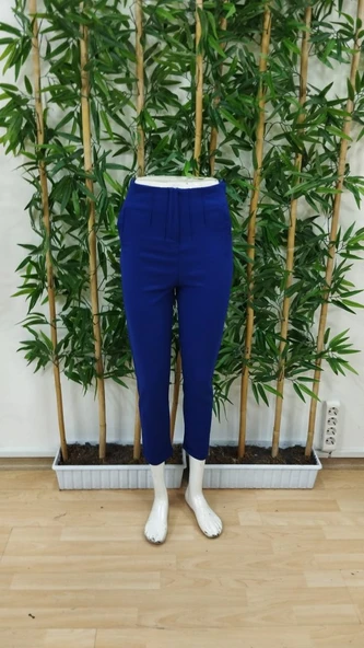 Kadın çima Detay Ithal Krep Pantolon - Resim 6