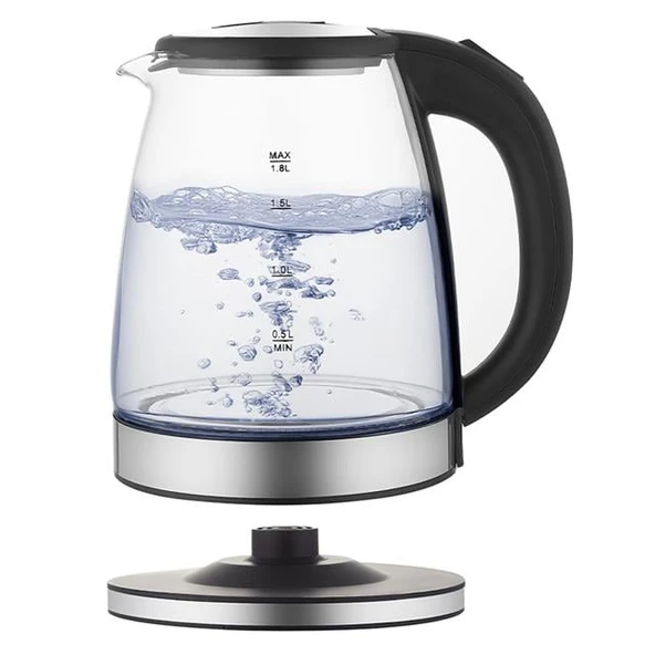 Crown CRW-7204 1500W 1.8 Litre Cam Hazneli Su Isıtıcı Mutfak Kettle - 3