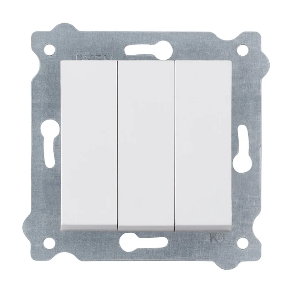 EXEN KAREL BEYAZ ÜÇLÜ ANAHTAR (MKZ) ürün görseli 1