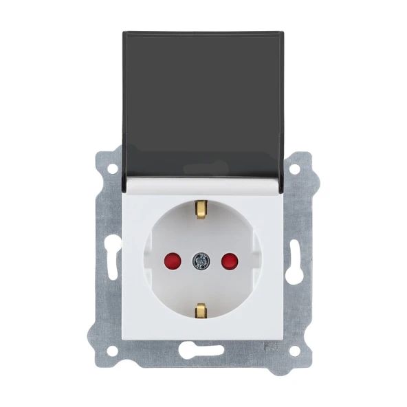 EXEN KAREL BEYAZ ÇOCUK KOR.KAP. TOPRAKLI PRİZ (MKZ) ürün görseli 1