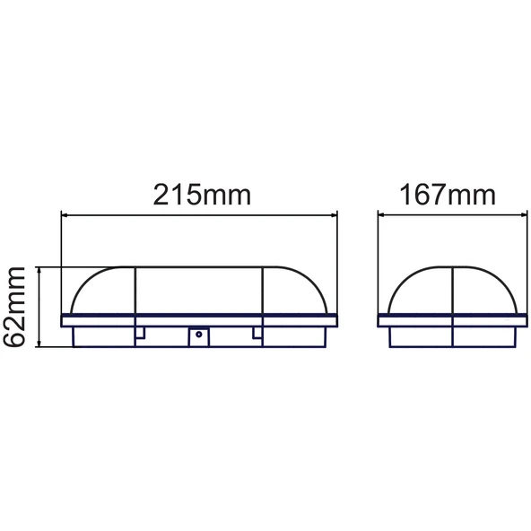HOROZ AYDOS-15W BEYAZ NEMLİYER ARMATÜR (BEYAZ KASA) - Resim 2