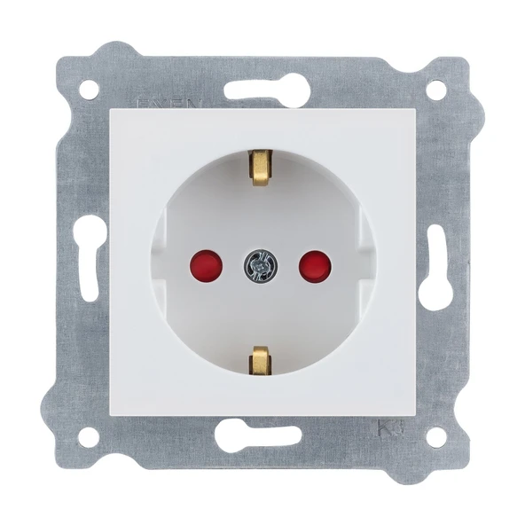 EXEN KAREL BEYAZ ÇOCUK KORUMALI TOPRAKLI PRİZ (MKZ) ürün görseli