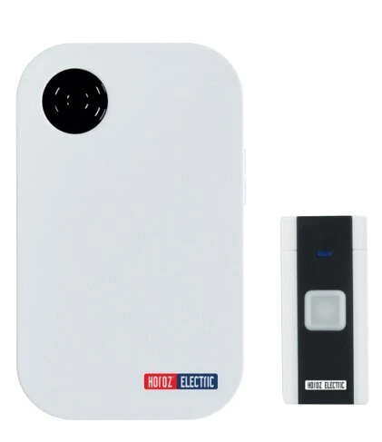 HOROZ NEXT-D 4,5VDC FULL SİYAH-BEYAZ KABLOSUZ KAPI ZİLİ ürün görseli 1