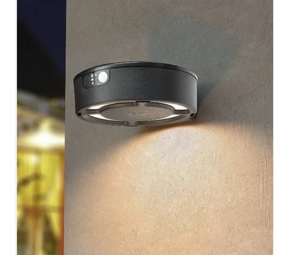 FUMAGALLI FORTUNATO BLACK SOLAR LED Q150 PIR 4000K - Resim 3