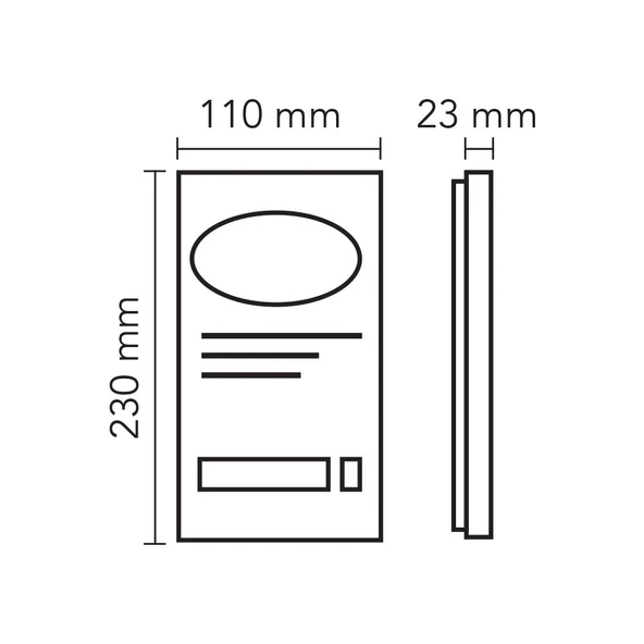 AUDIO BUS PLUS 1 BUTON KAMERALI ZİL PANELİ SİYAH - Resim 2